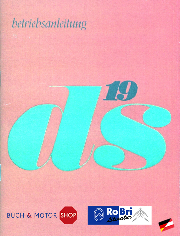 Citroën D Instructieboekje 1966 DS19